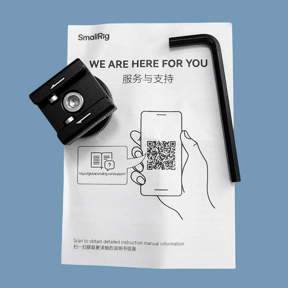 SmallRig 4822 ~ Wireless Mic Support with Cold Shoe Mount ~ BRAND NEW